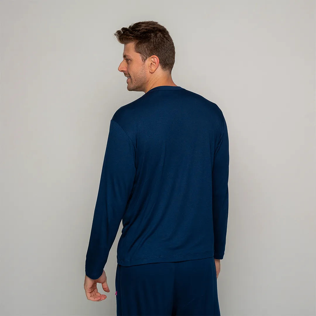 Lunnavia Herren-Pyjama Langarm & Hose