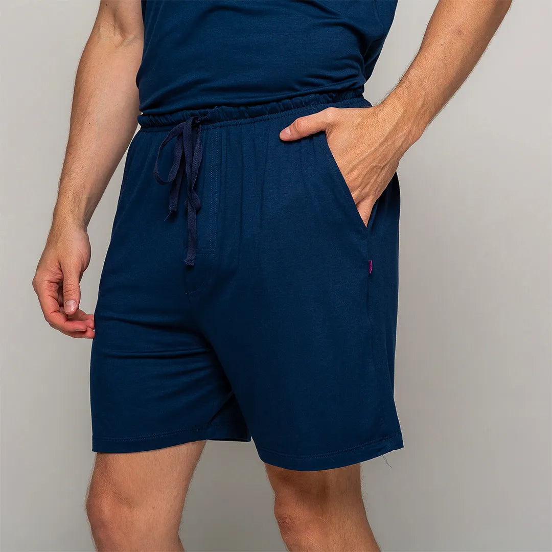 Lunnavia Herren-Pyjama Kurzarm & Shorts