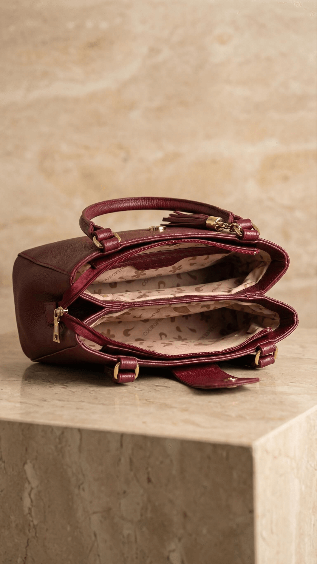 Bolsa Courofino Valentina Couro Legítimo
