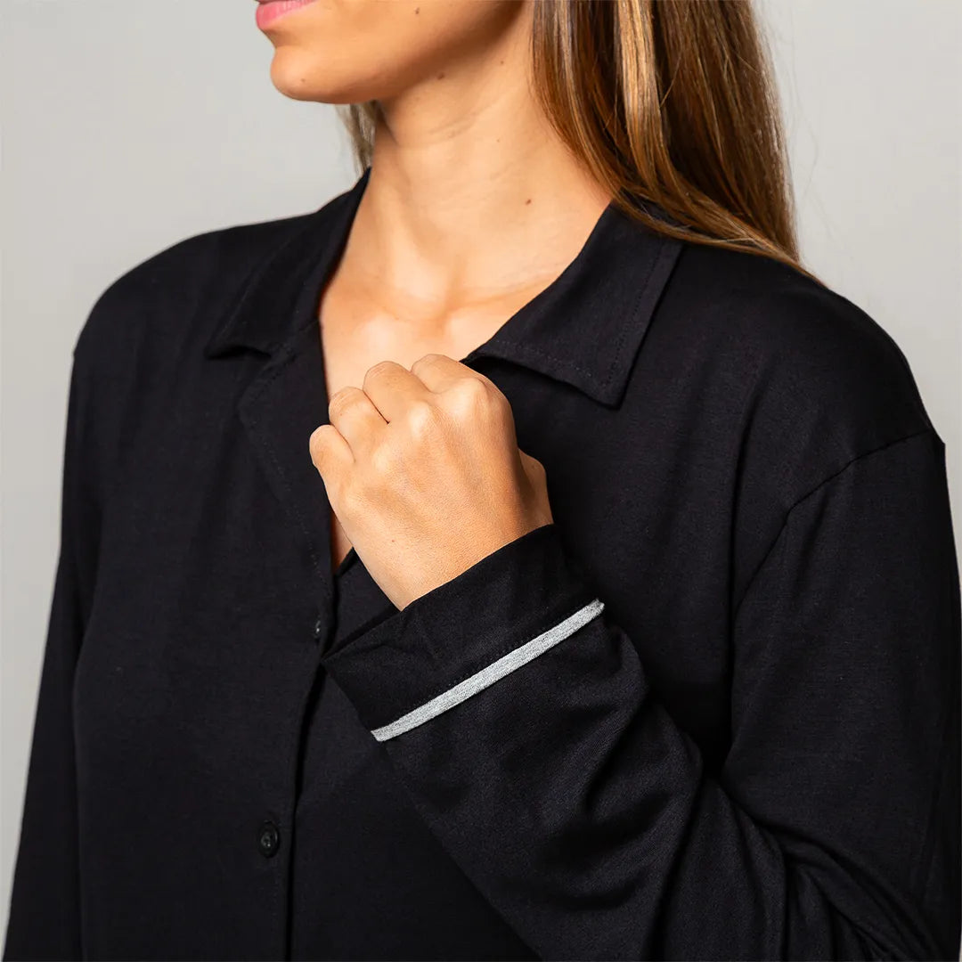 Lunnavia Damen-Pyjama Langarm & Hose