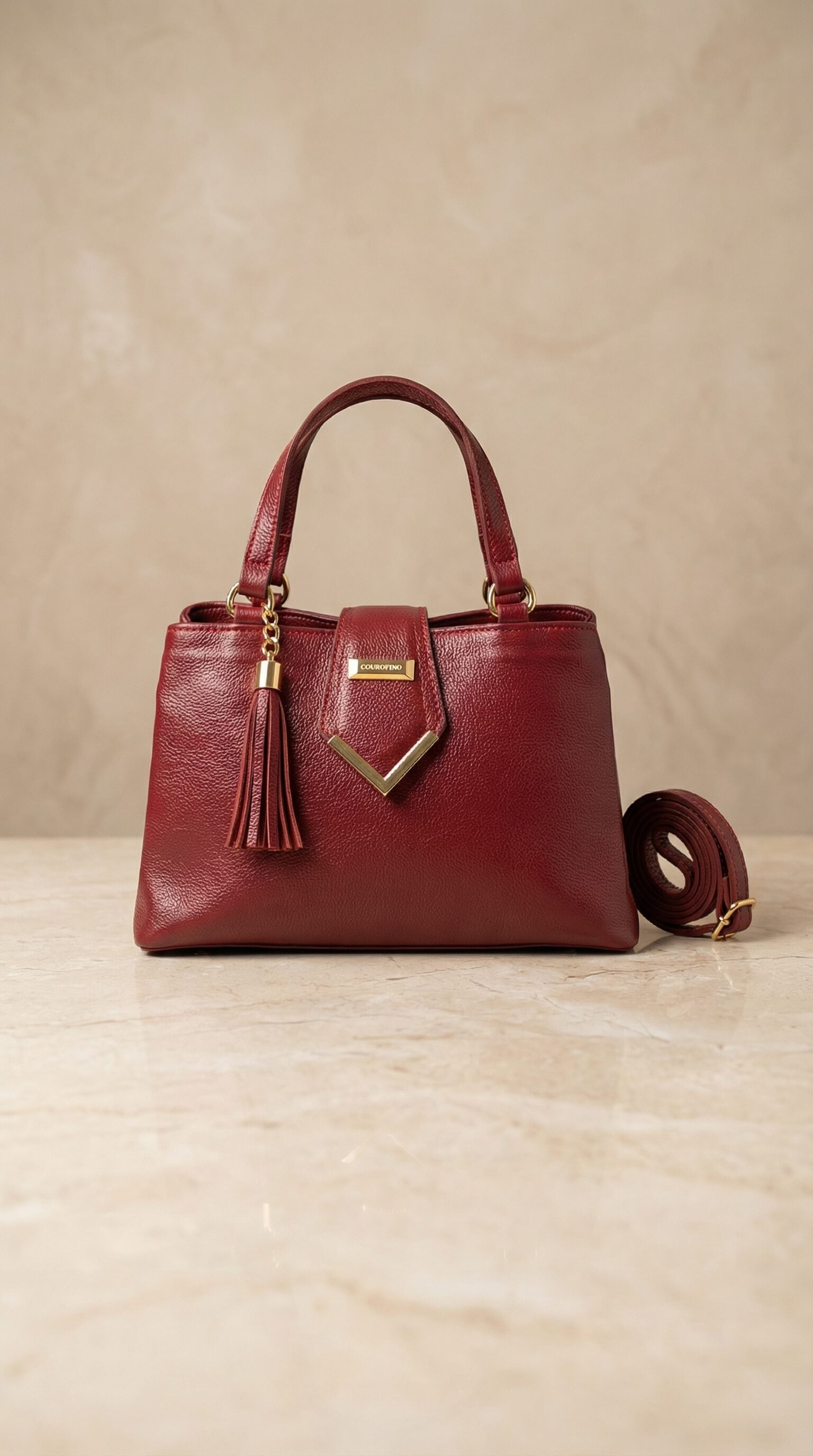 Bolsa Courofino Valentina Couro Legítimo