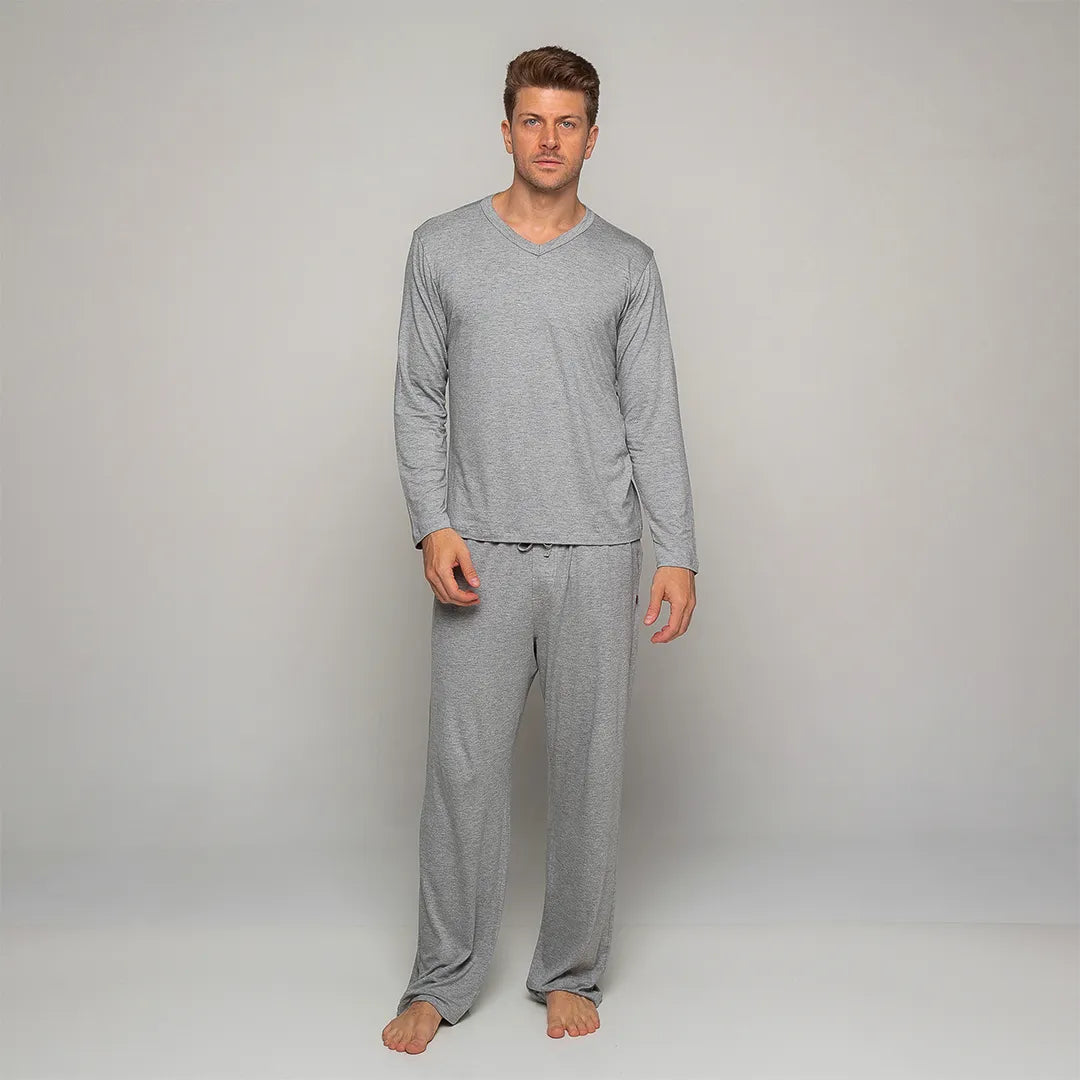 Lunnavia Herren-Pyjama Langarm & Hose