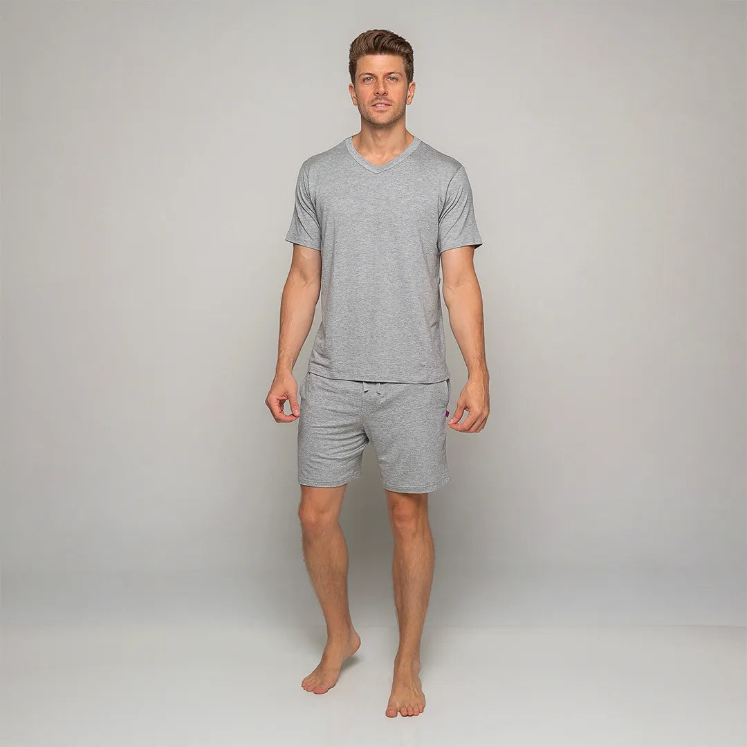 Lunnavia Herren-Pyjama Kurzarm & Shorts