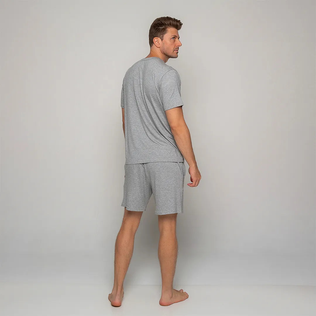 Lunnavia Herren-Pyjama Kurzarm & Shorts