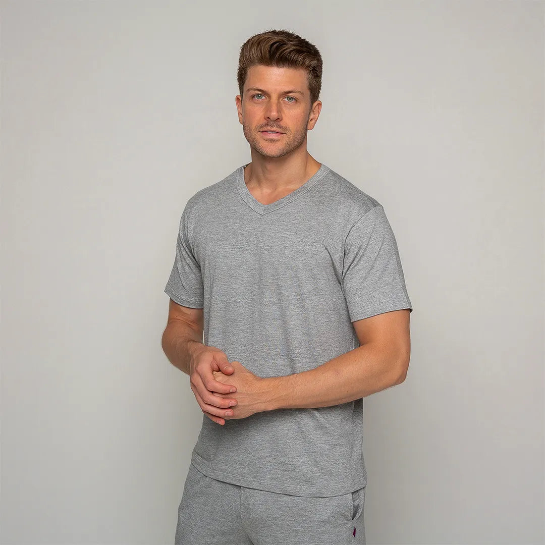 Lunnavia Herren-Pyjama Kurzarm & Shorts