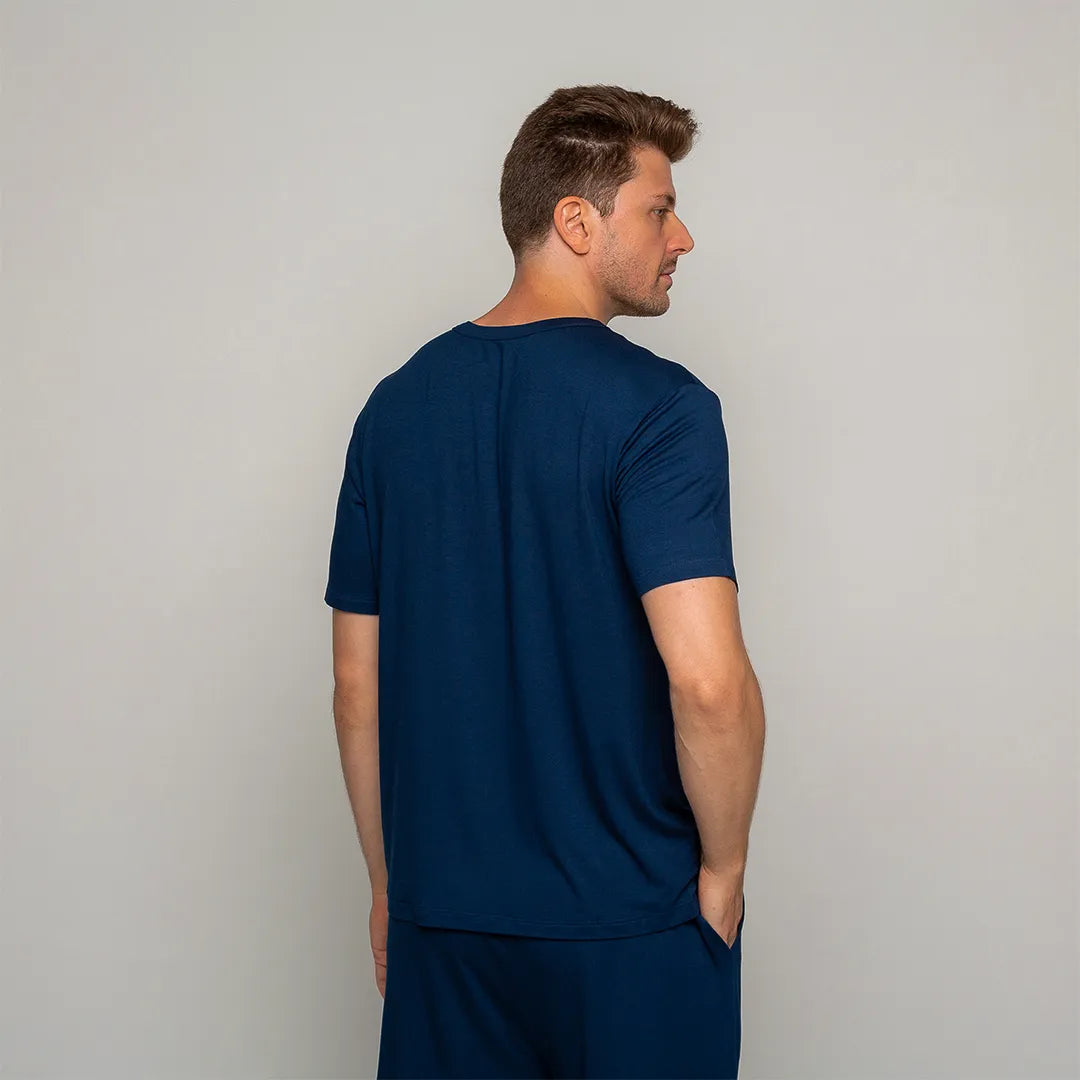 Lunnavia Herren-Pyjama Kurzarm & Shorts