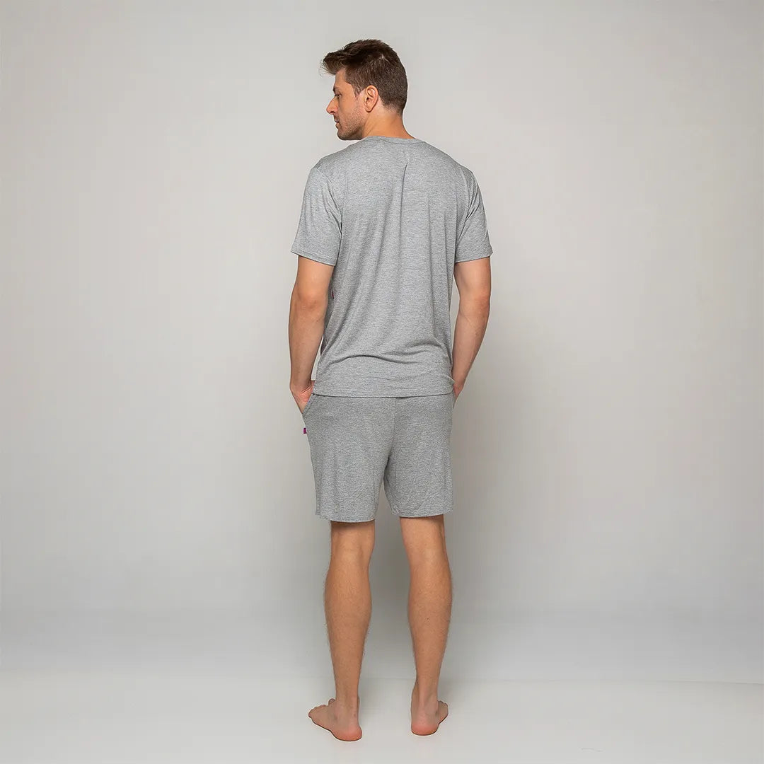 Lunnavia Herren-Pyjama Kurzarm & Shorts