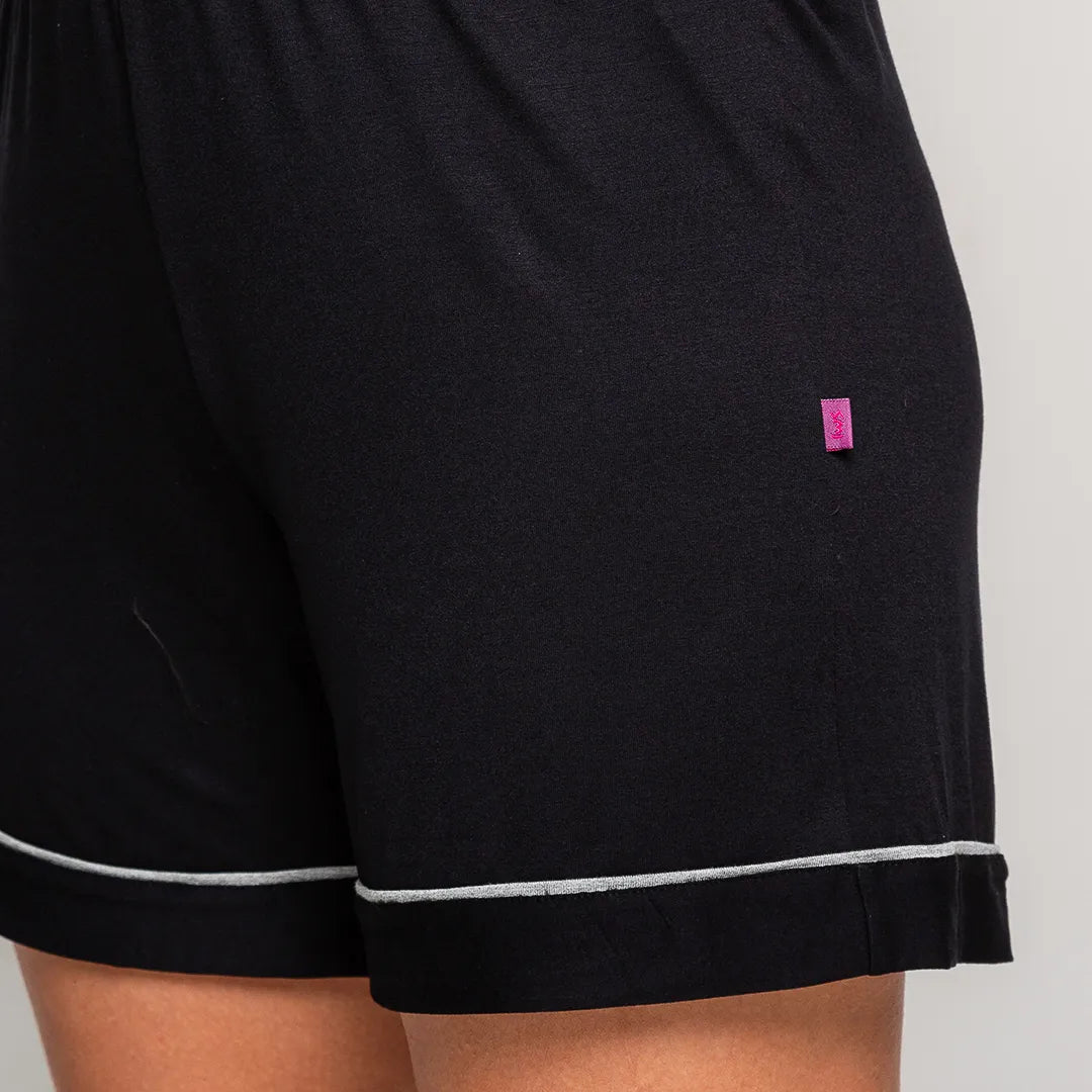 Lunnavia Damen-Pyjama Kurzarm & Shorts