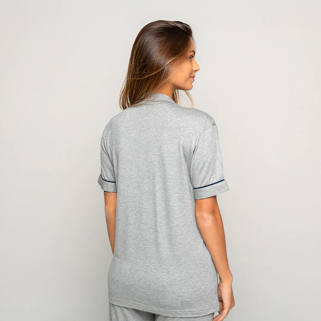 Lunnavia Damen-Pyjama Kurzarm & Shorts