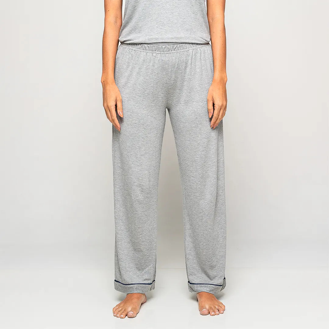 Lunnavia Damen-Pyjama Langarm & Hose
