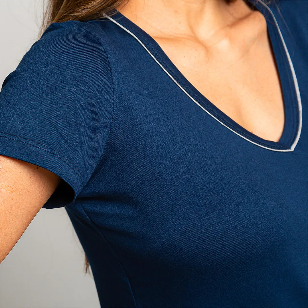 Lunnavia Damen-Pyjama Kurzarm-Set