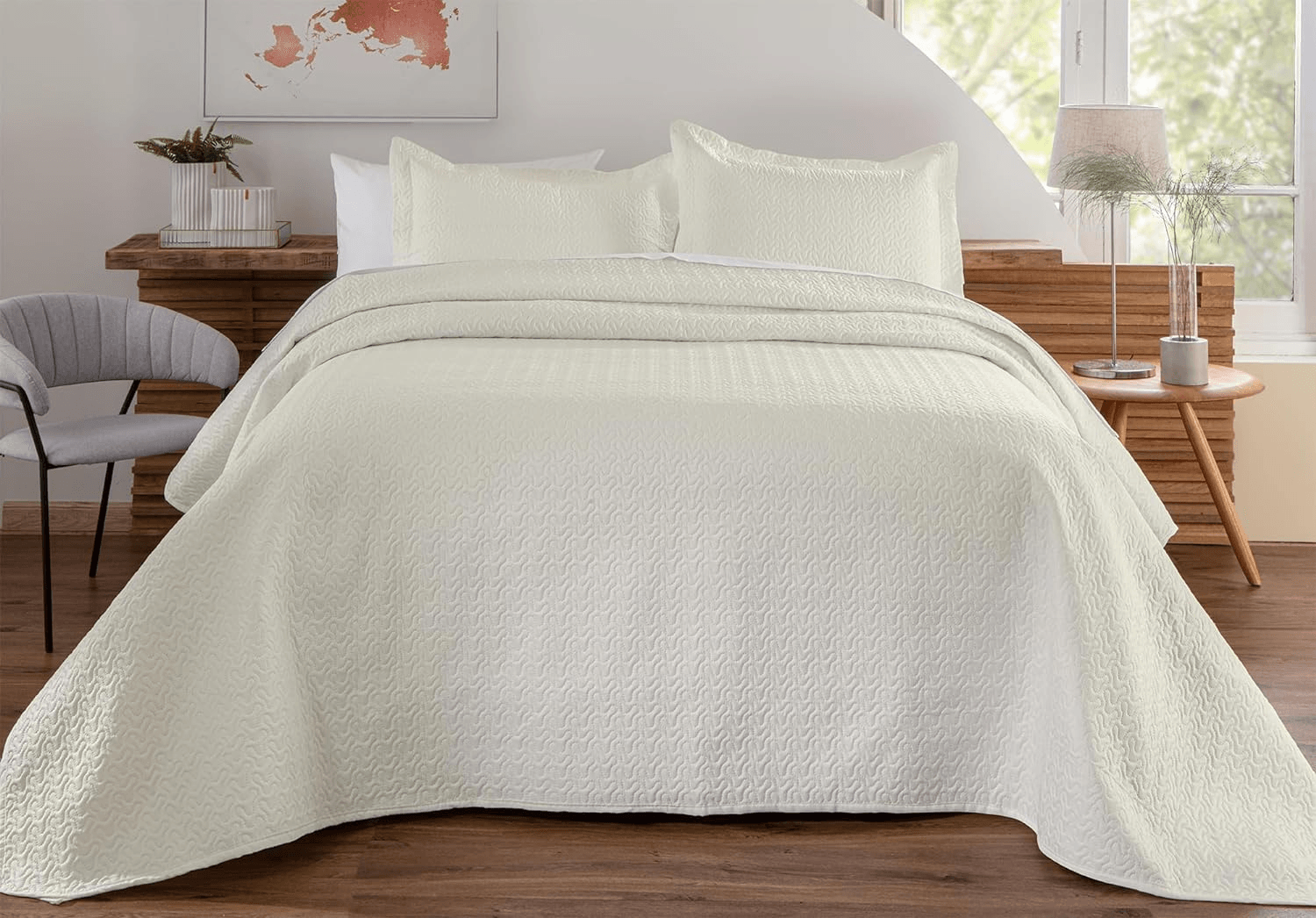 Bettwäsche-Set Weiß